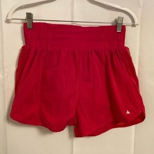 Alphalete shorts - berry color - size M - sheer detail on the side